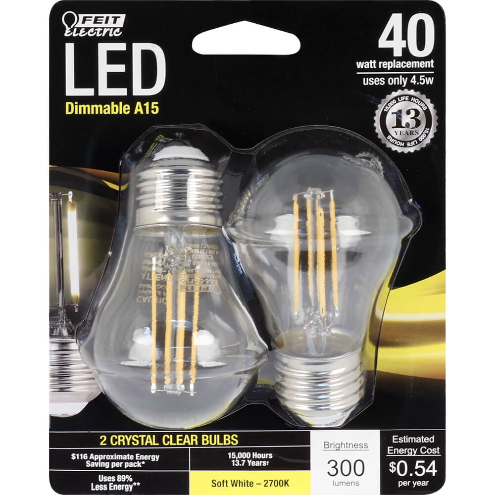 Feit Electric BPA1540/827/LED/2 300-Lumen 2700k Dimmable LED at Sutherlands