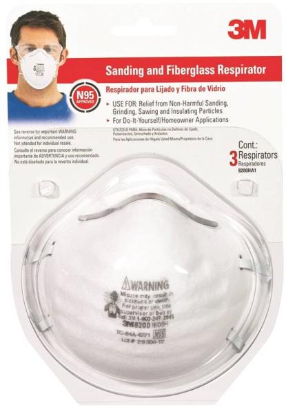 3M 8200HA1-A Sanding & Fiberglass Respirator at Sutherlands