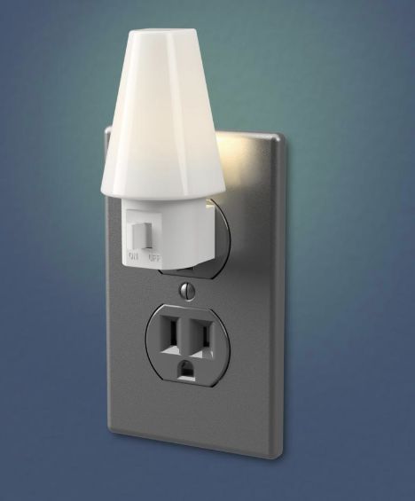Intertek NL-TIPI-F2 Tipi Frosted Manual Switch LED Night Light, 2-Pack ...