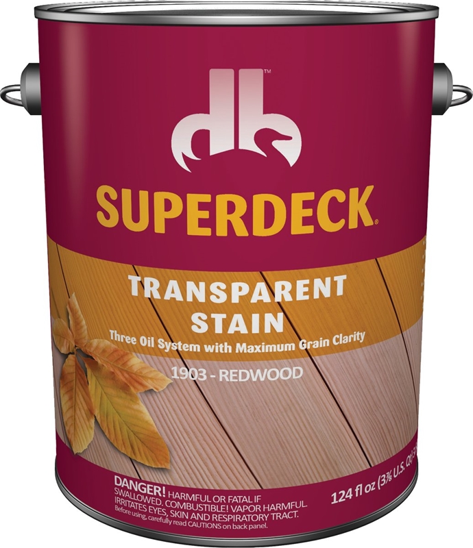 Duckback DB19034 1Gallon Transparent Redwood Wood Stain at Sutherlands