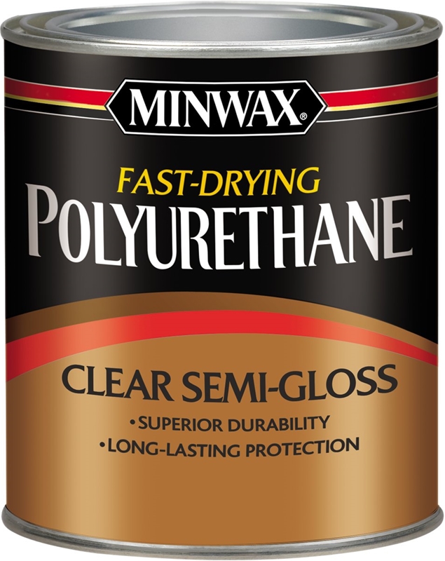 Minwax Fast-Drying Polyurethane Finish QUART - SEMI-GLOSS - CLEAR