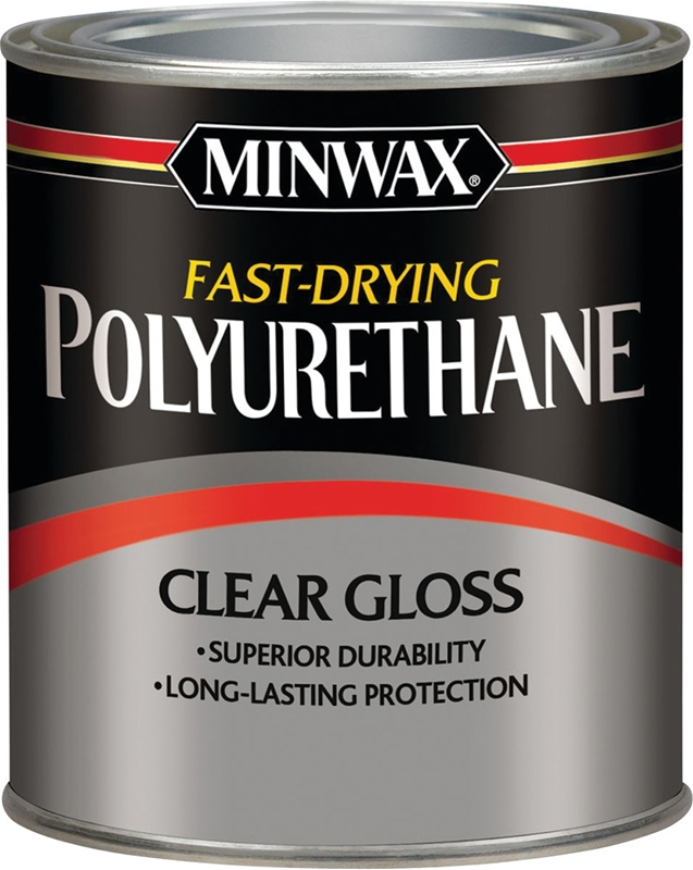 Minwax Fast-Drying Polyurethane Clear Semi-Gloss Finish (Quart) For Wood Projects