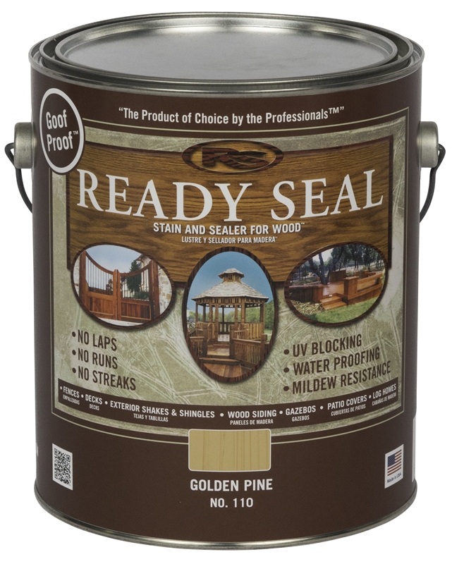 Ready Seal 110 1Gallon Golden Pine Exterior Wood Stain And Sealer at Sutherlands