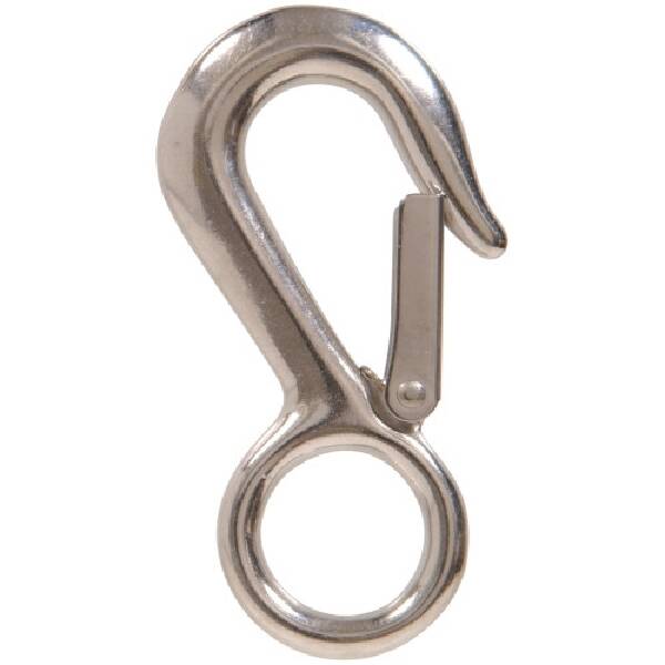 Hardware Essentials 852473 1-1/8 x 4-1/2 304 Stainless Steel Round Fixed  Eye End Snap Hook at Sutherlands