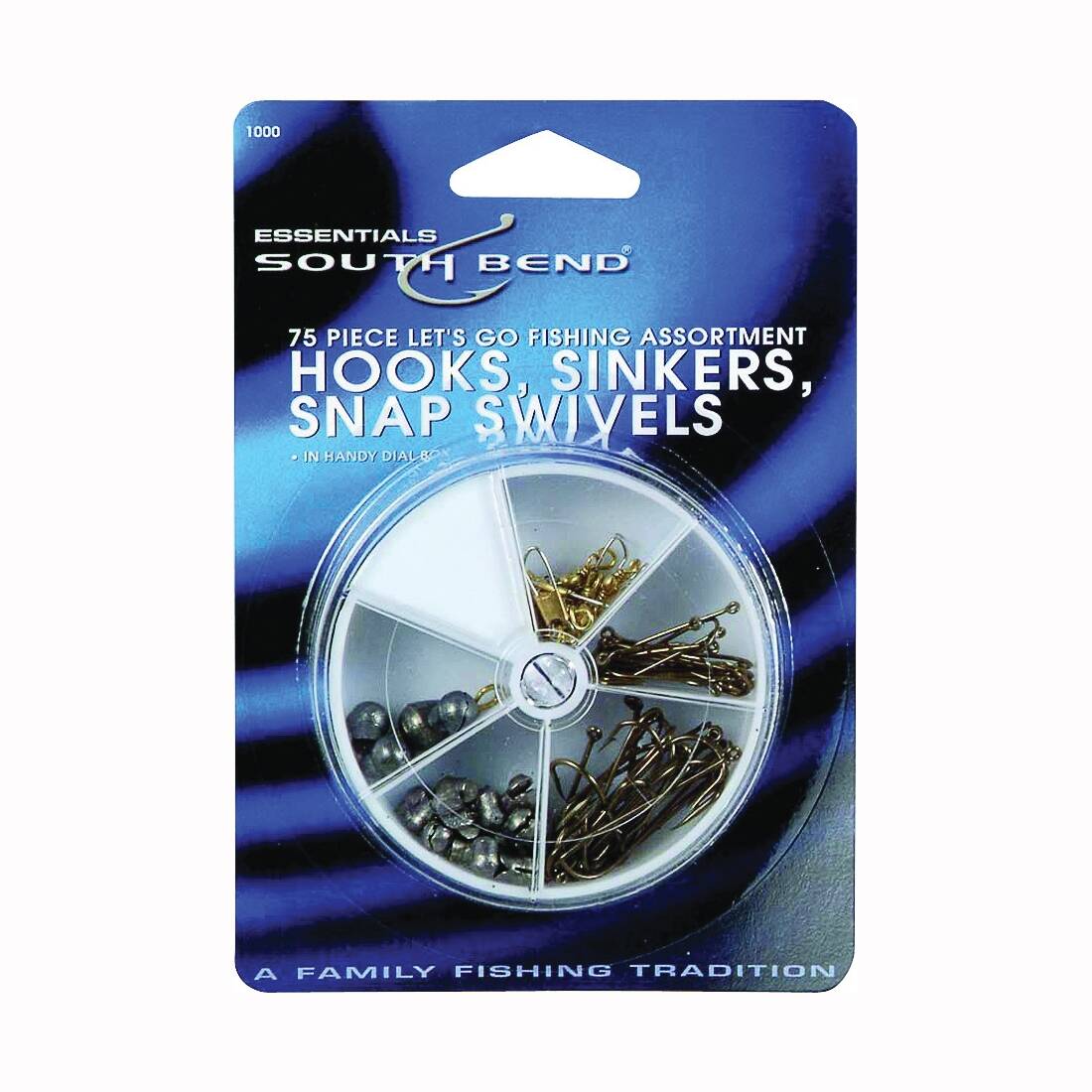 Southbend 1000 Hook, Sinker And Swivel Assortment, Brass, 75 at Sutherlands