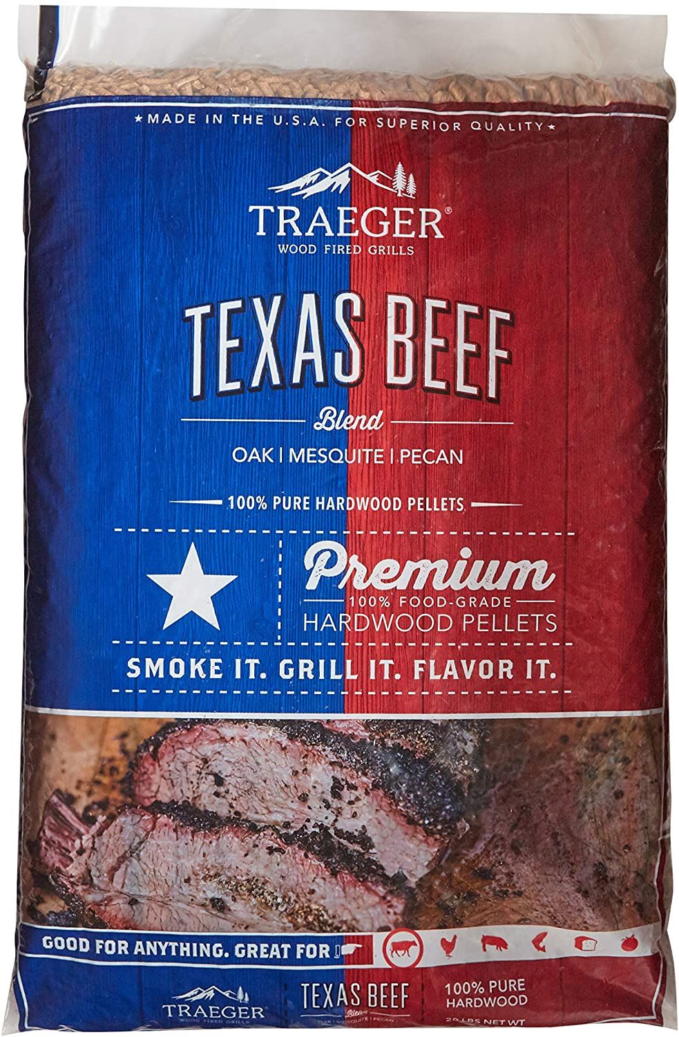 Traeger PEL328 20Pound Texas Beef Blend Hardwood Pellets at Sutherlands