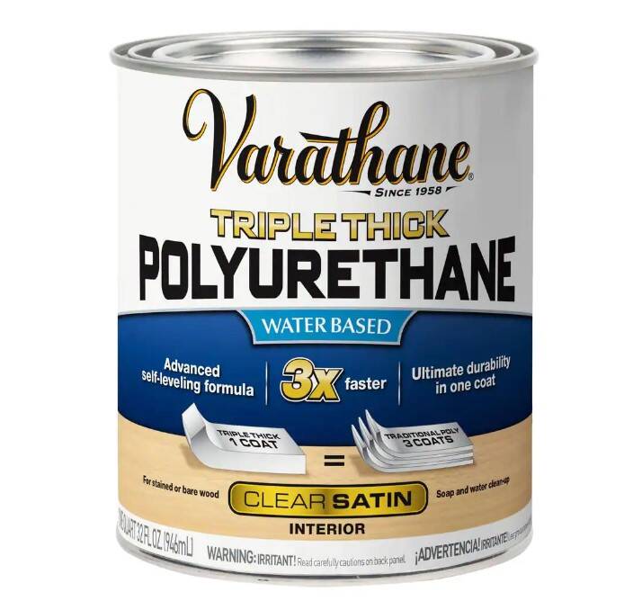 RUSTOLEUM® 304588 Triple Thick Polyurethane 3X Clear 1Quart at