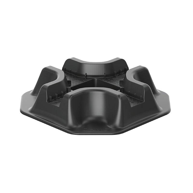 CAMO 420001 15.75-Inch X 3.5-Inch Black Polypropylene Deck Block