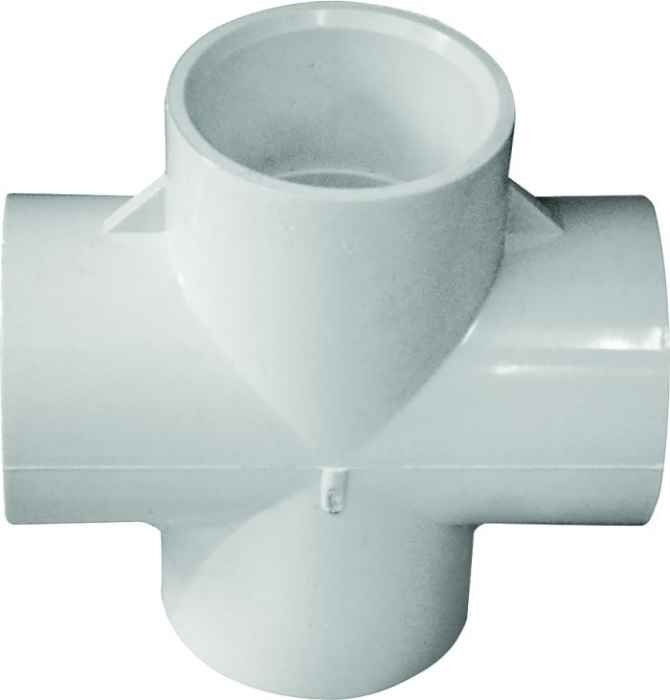 IPEX 34410 1Inch White PVC Pipe Cross at Sutherlands