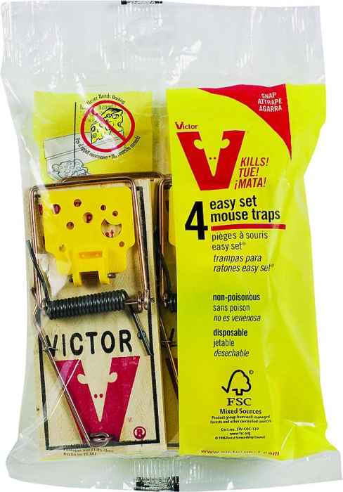 VICTOR M039 Easy Set Clipstrip Disposable Mouse Trap, 4-Pack at Sutherlands