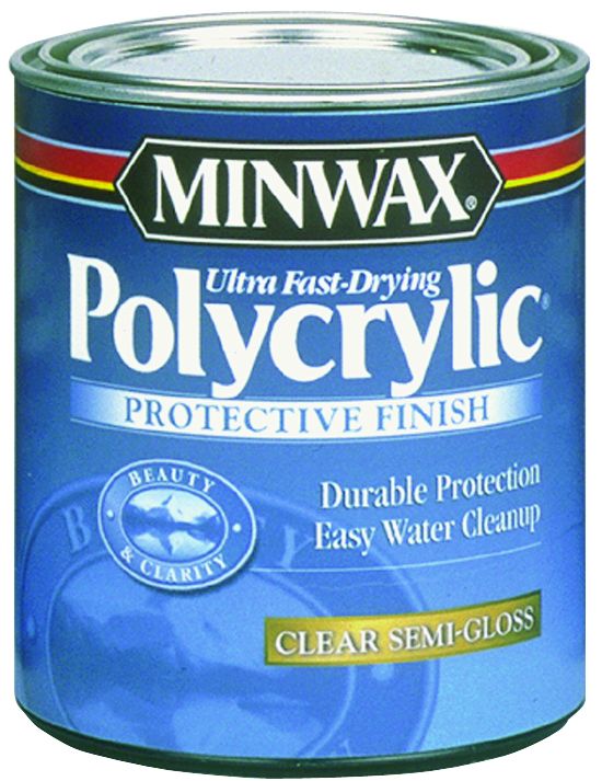 Minwax 14444000 1-Gallon Clear Semi-Gloss Water-Based Polycrylic Protective  Finish at Sutherlands