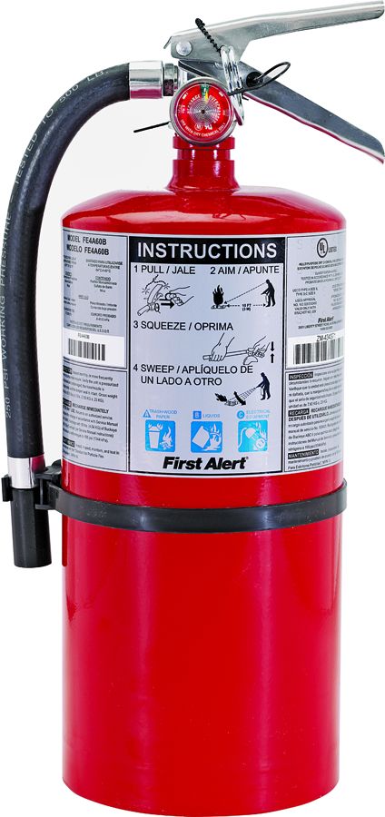First Alert PRO10 Rechargeable Commercial Fire Extinguisher, UL