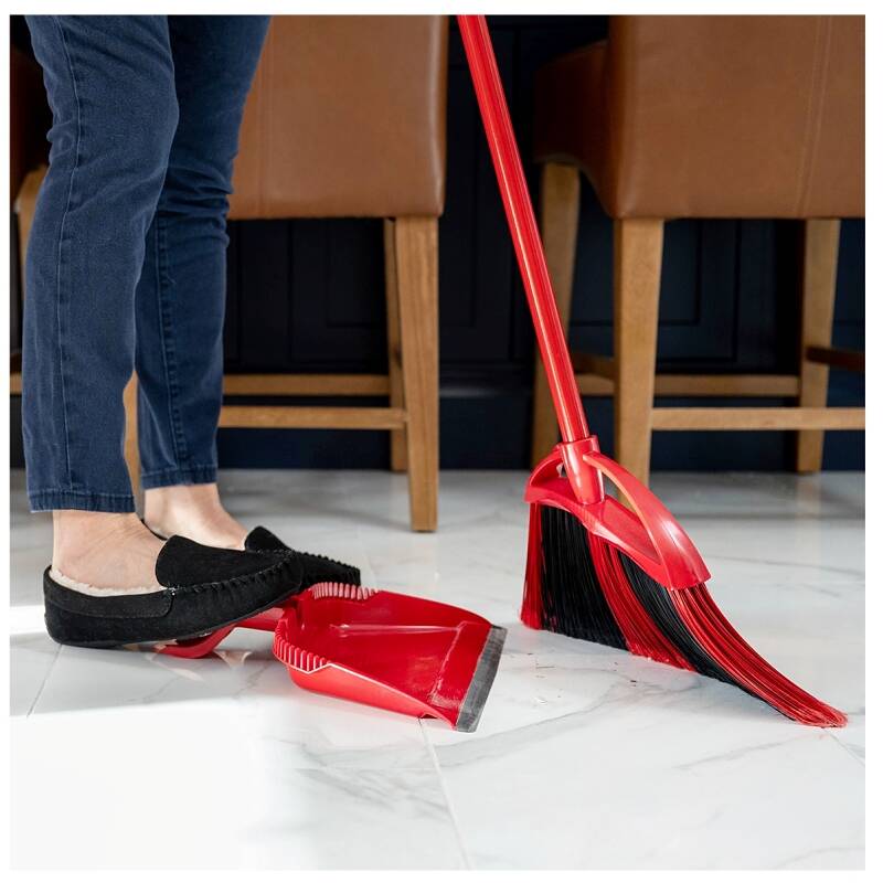 OCedar 4173795 PowerCorner® One Sweep Large Angle Broom With Dust Pan