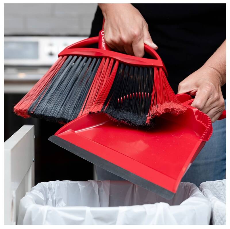 OCedar 4173795 PowerCorner® One Sweep Large Angle Broom With Dust Pan