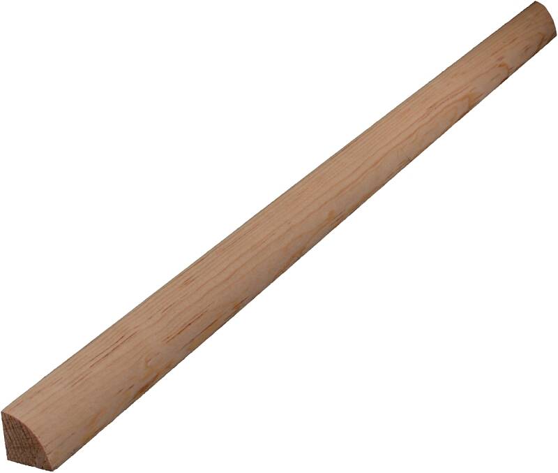 4x3 Rounded ALEXANDRIA Moulding 6928493 3/4-Inch X 3/4-Inch X 96-Inch Pine Quarter ...