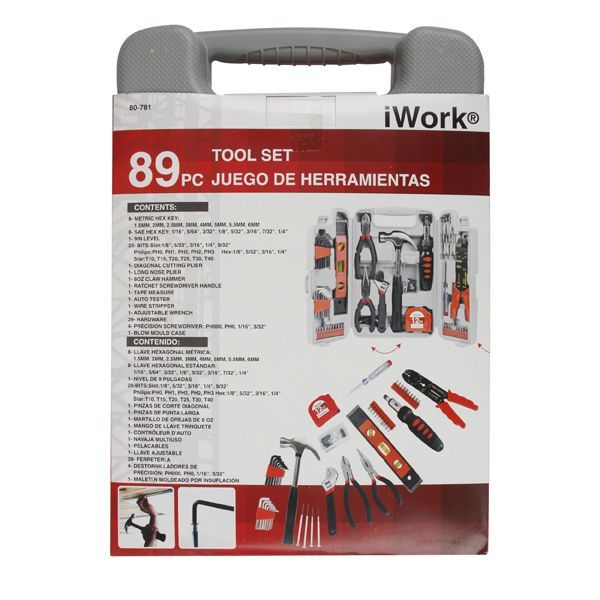 Olympia Tools 80781 IWork Tool Set 89Piece at Sutherlands