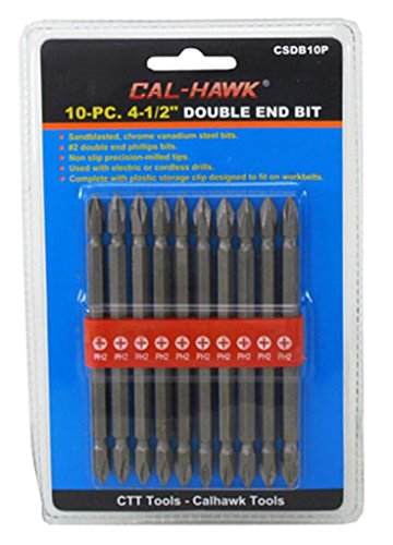 Screwdriver Bit Set, Double Ended, 10-Piece