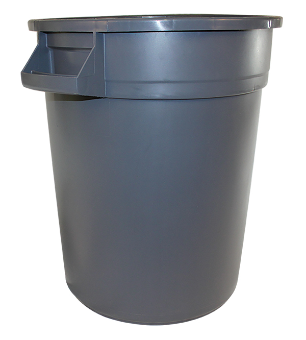 Impact 7720-3/7721-3 20-Gallon Gray Basic Gator Trash Can With Lid at ...