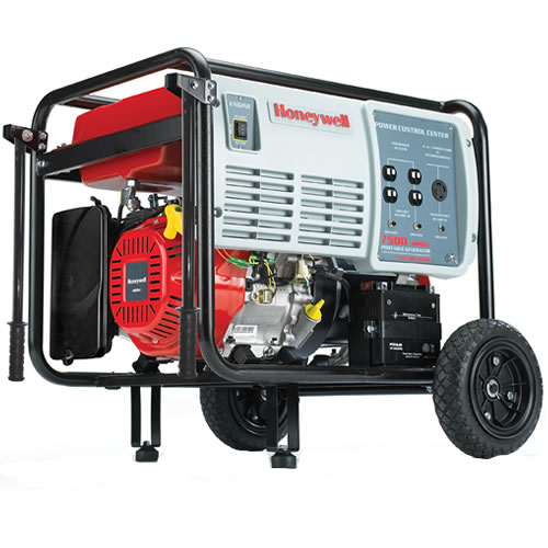 Honeywell HW7500E Generator 7500w W/Elec Strt/Ba at Sutherlands