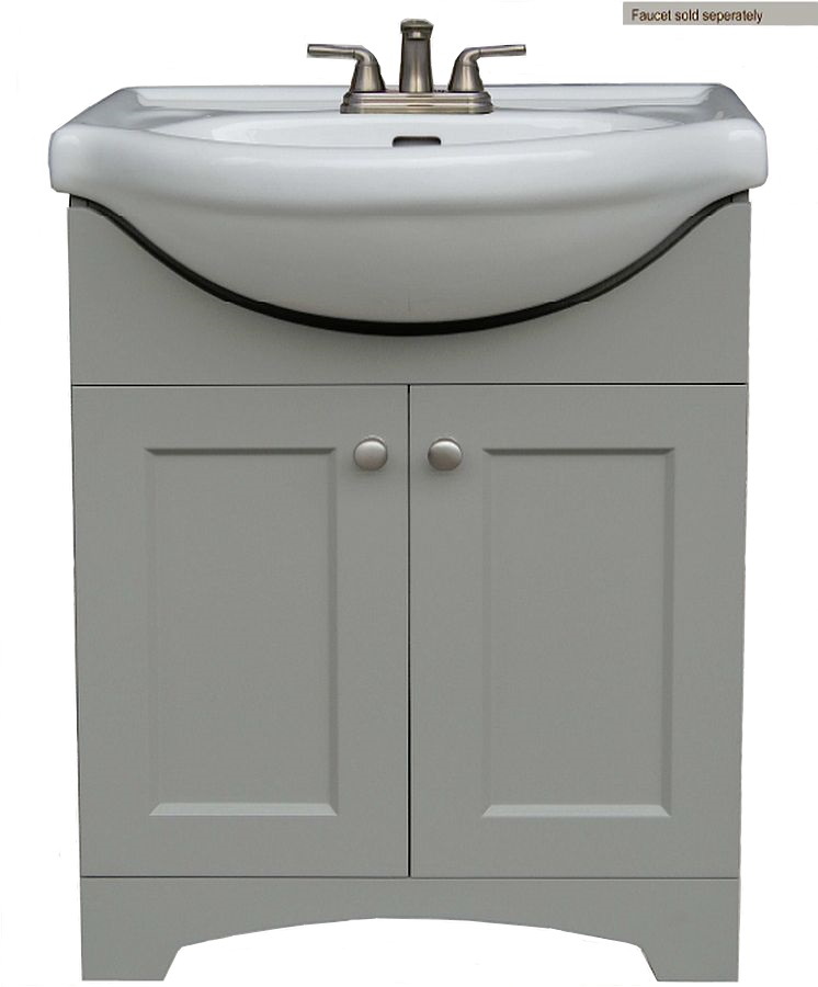 Inch Painted Gray Euro Vanity With, Euro Vanity And Sink