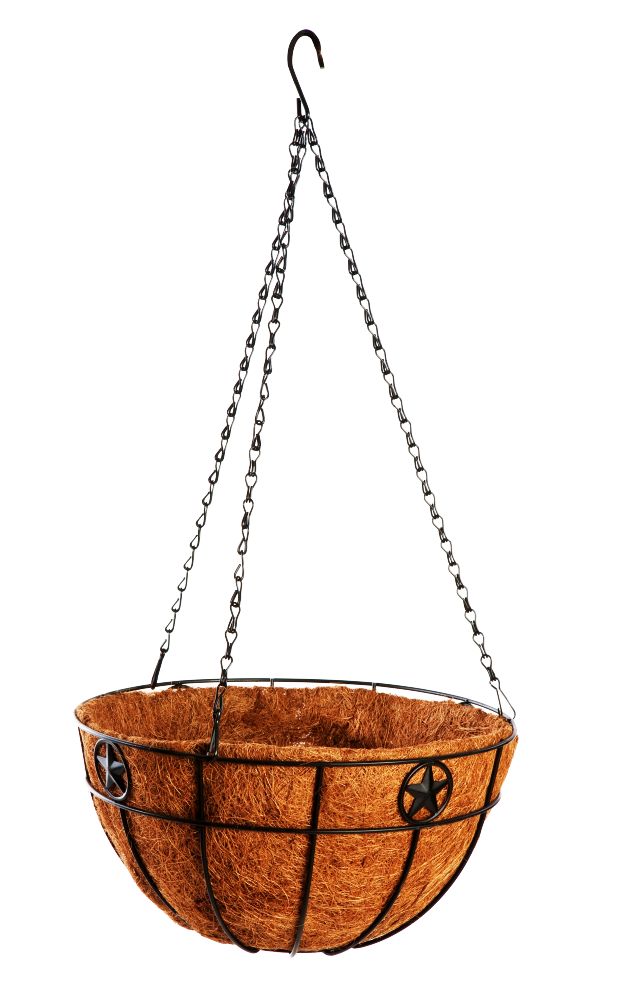 Woodlink 88510 14Inch Star Black Hanging Basket at Sutherlands