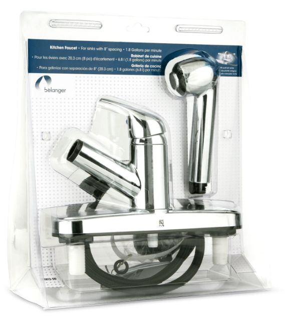 Belanger B181250 Polished Chrome 1Handle NonMetallic PullOut
