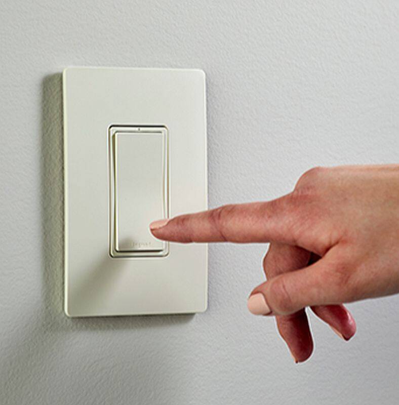 Legrand WWRL10LACCV2 Light Almond 15Amp 3Way Radiant Smart Switch at