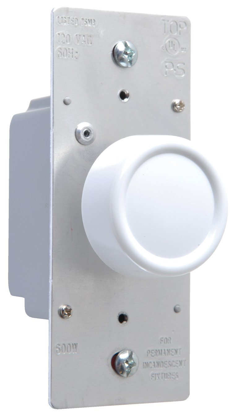 Legrand/Pass & Seymour R600PLTKV 3Way White Preset Rotary Dimmer at