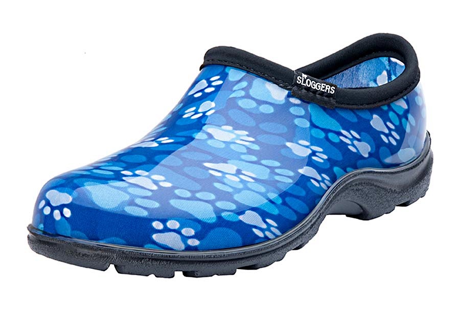 Sloggers 5114QB10 Women's Size 10 Blue Paw Print Rain And Garden Shoes ...