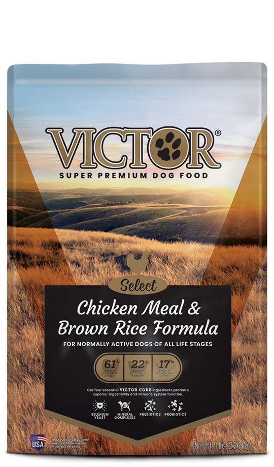 Victor Pet Food 5108 15Pound Select Grain Free Chicken Meal And Brown Rice Formula Dog Food at