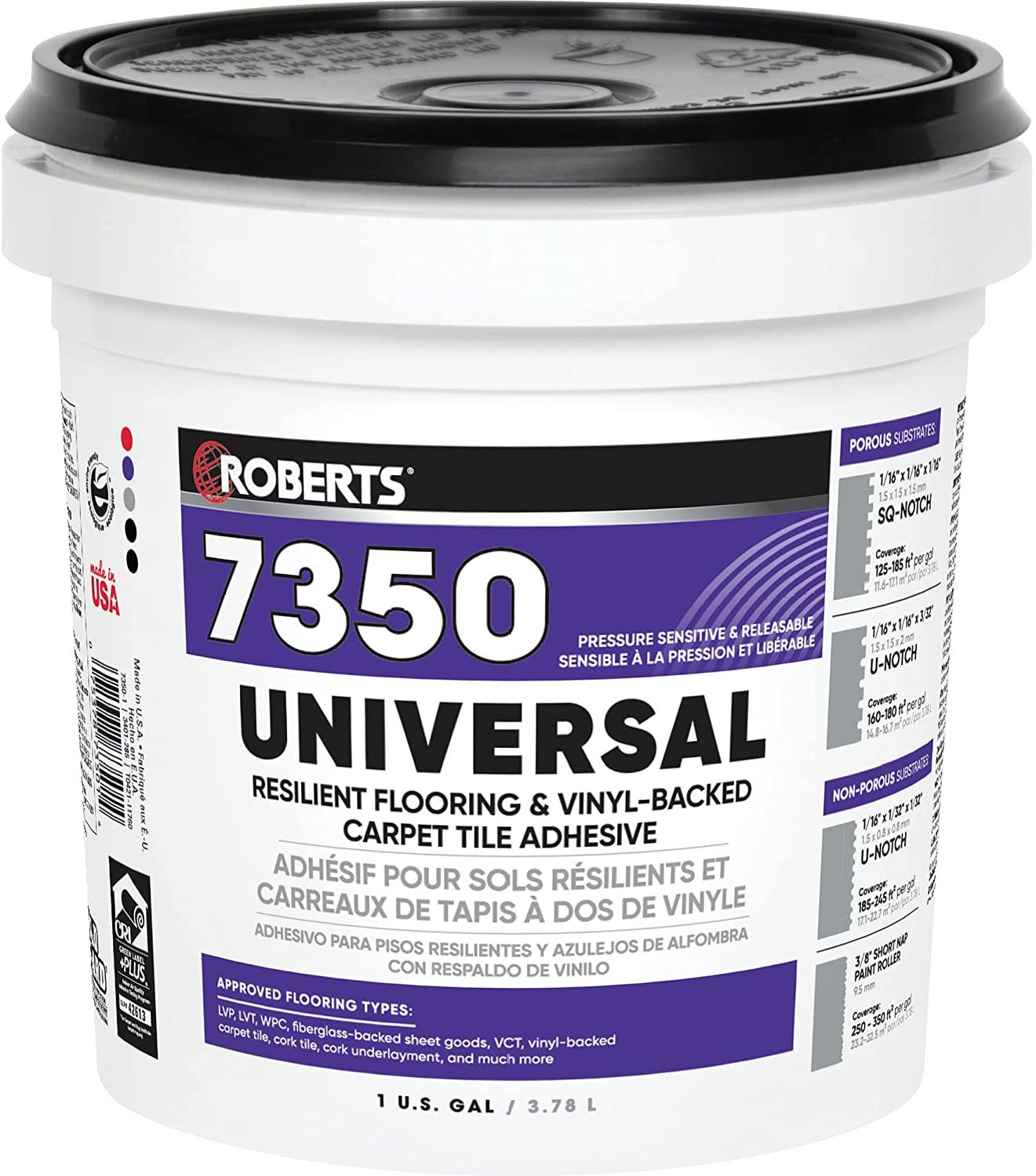 ROBERTS 73501 1 Gallon OffWhite Universal Pressure Sensitive Multi