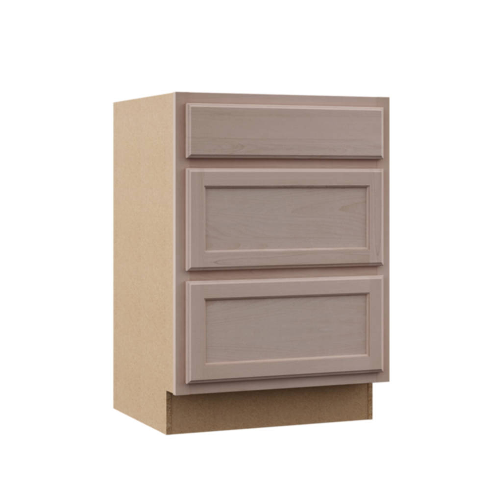 Continental KDB24UF Unfinished Beech 24Inch Drawer Base