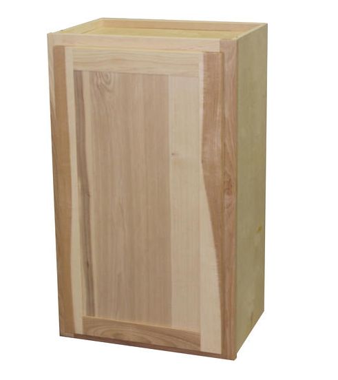 Quality One W1830 18 X 30 X 12 Inch Premium Ready To Finish Hickory Single Door Wall Cabinet At 8635