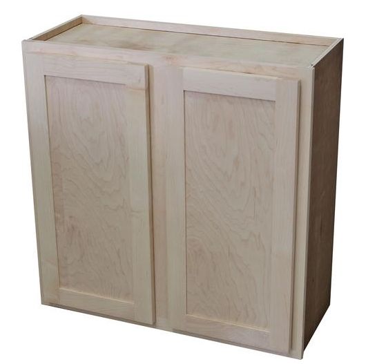 Quality One W3030 30 X 30 X 12 Inch Premium Ready To Finish Maple Double Door Wall Cabinet At 0099