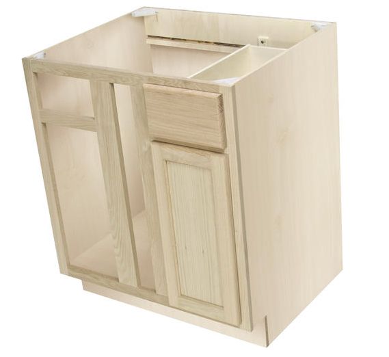 Finish Blind Corner Base Cabinet, Quality One Cabinets