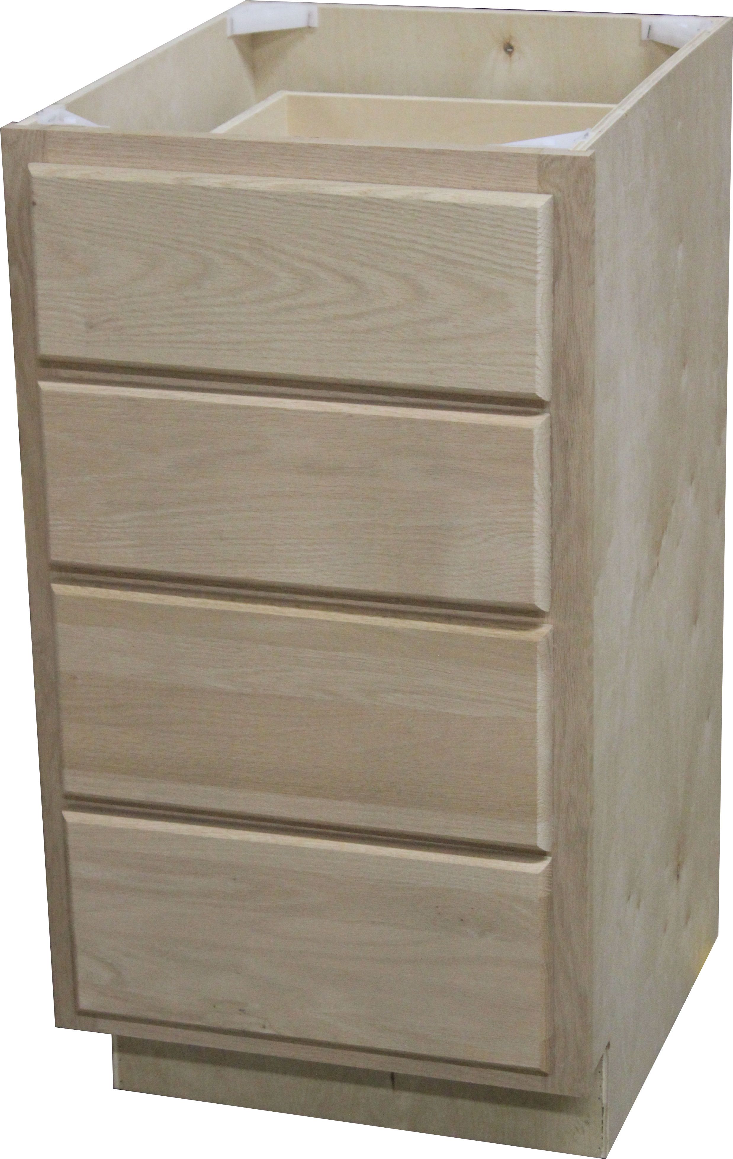 Quality One Woodwork V4D1821 18Inch X 21Inch X 34Inch Unfinished Oak