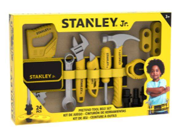 STANLEY Jr SRP066-SY Stanley Jr. 24-Piece Pretend Play Toolbelt Set at ...