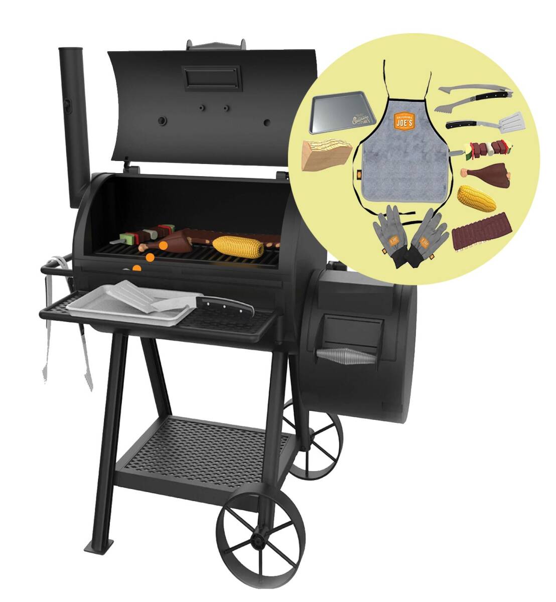 Oklahoma Joe's® SRP601-OKJ Kids Pretend Play Smoker Set With