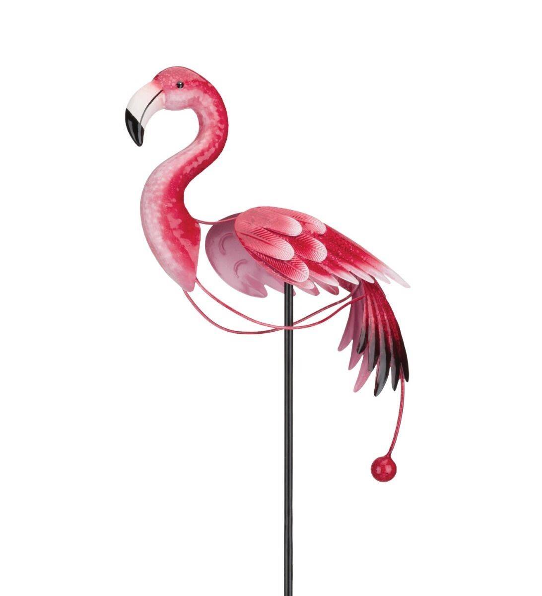 Regal Art & Gift 13435 Ball Rocker Stake Metallic Pink Flamingo at ...