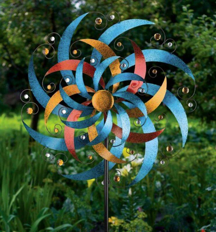 Regal Art & Gift 12821 32Inch Crescent Triple Wind Spinner at Sutherlands