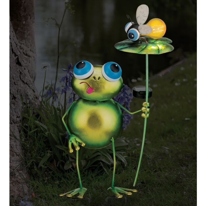 Regal Art & Gift 13252 Frog Backyard Solar Stake at Sutherlands