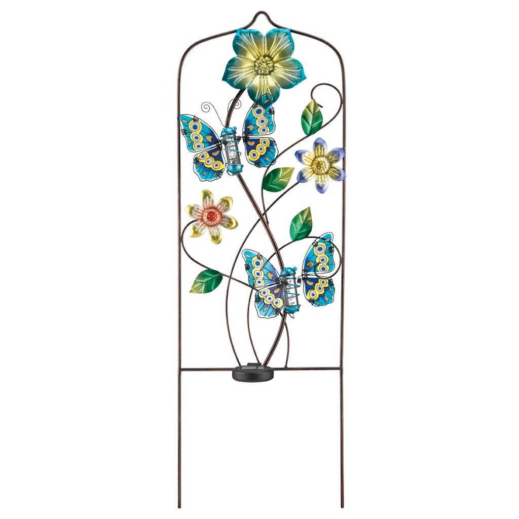 Regal Art & Gift 10640 Butterfly Solar Trellis - Blue At Sutherlands