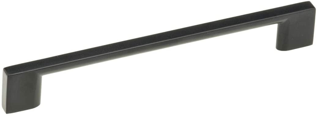 Richelieu Bp816096900 96mm Matte Black Contemporary Metal Cabinet Pull 