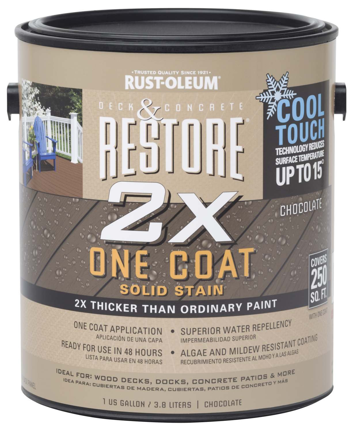 RustOleum Painter's Touch 286830 1Gallon Chocolate Solid Stain at