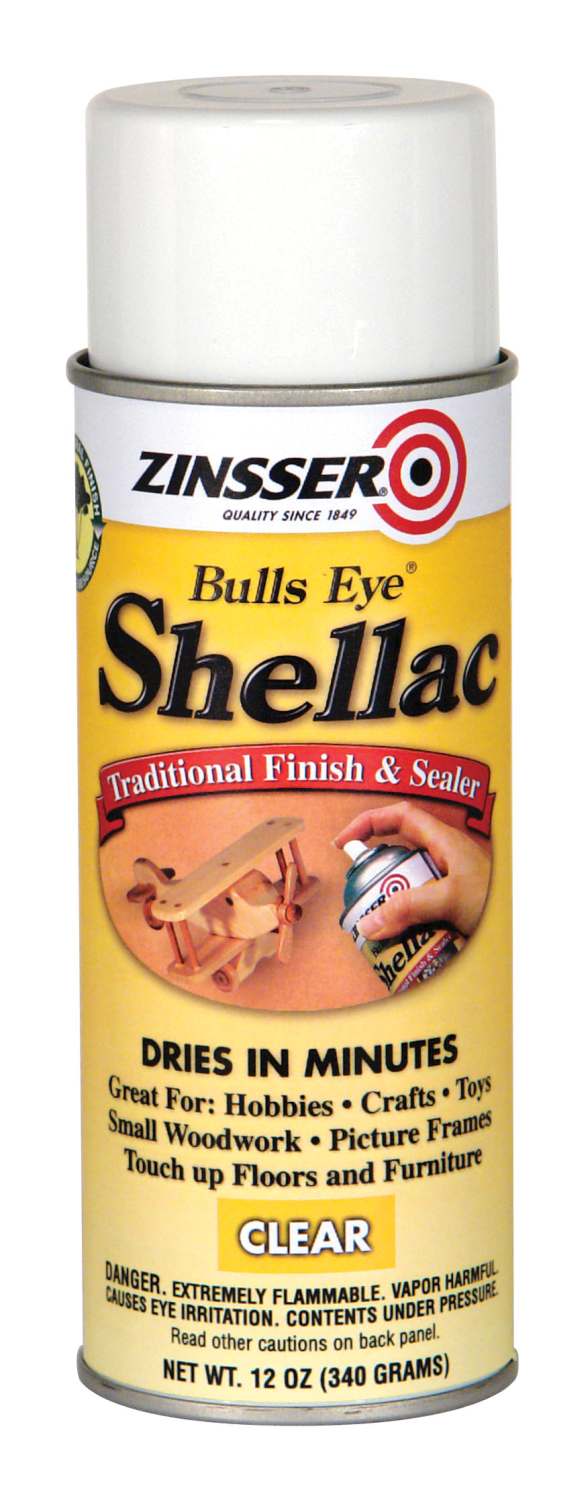 Zinsser 408 Bulls Eye Clear Shellac Spray 12 oz