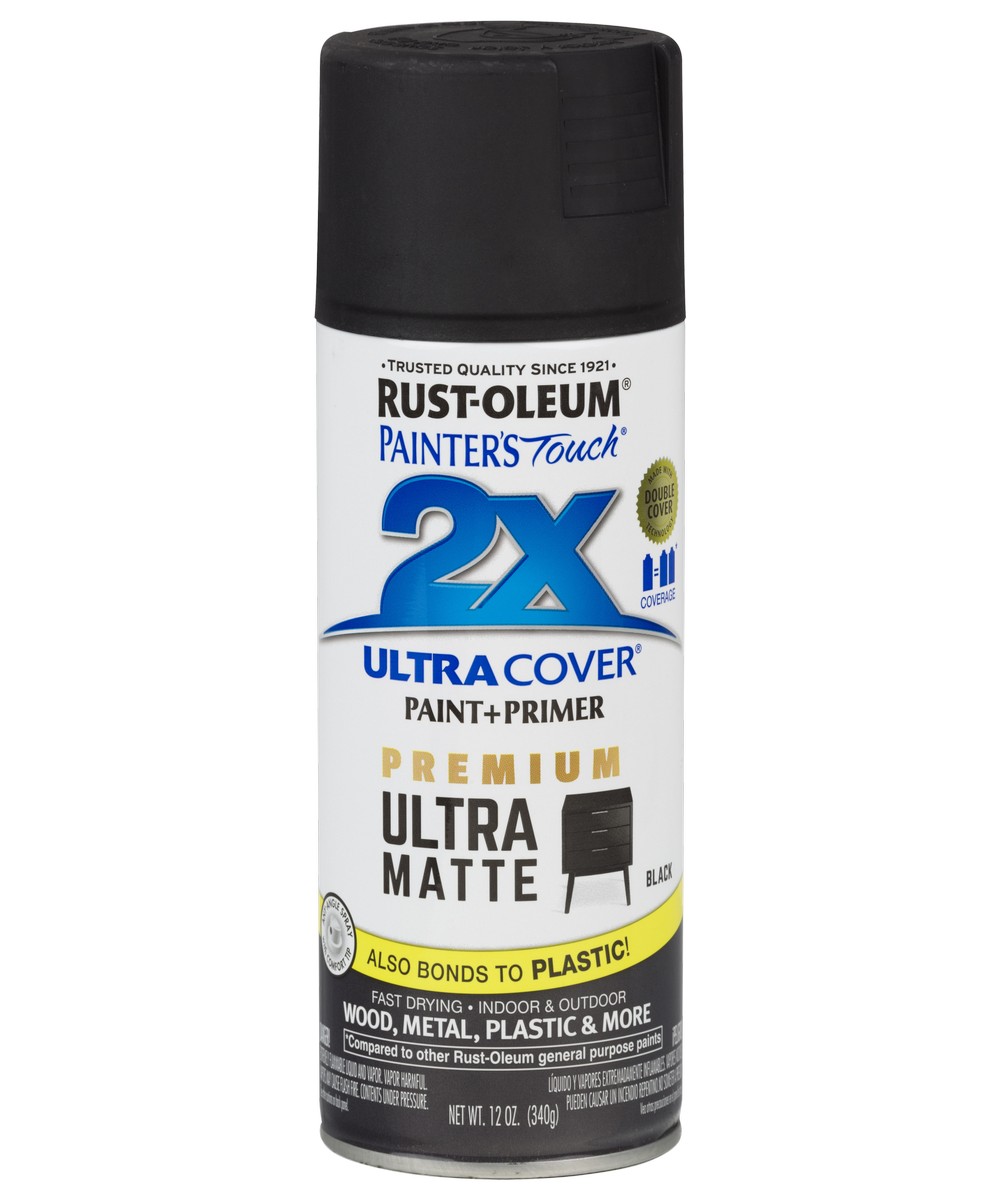 RUST-OLEUM® 249846 12-Ounce Flat Black Primer Spray Paint at Sutherlands