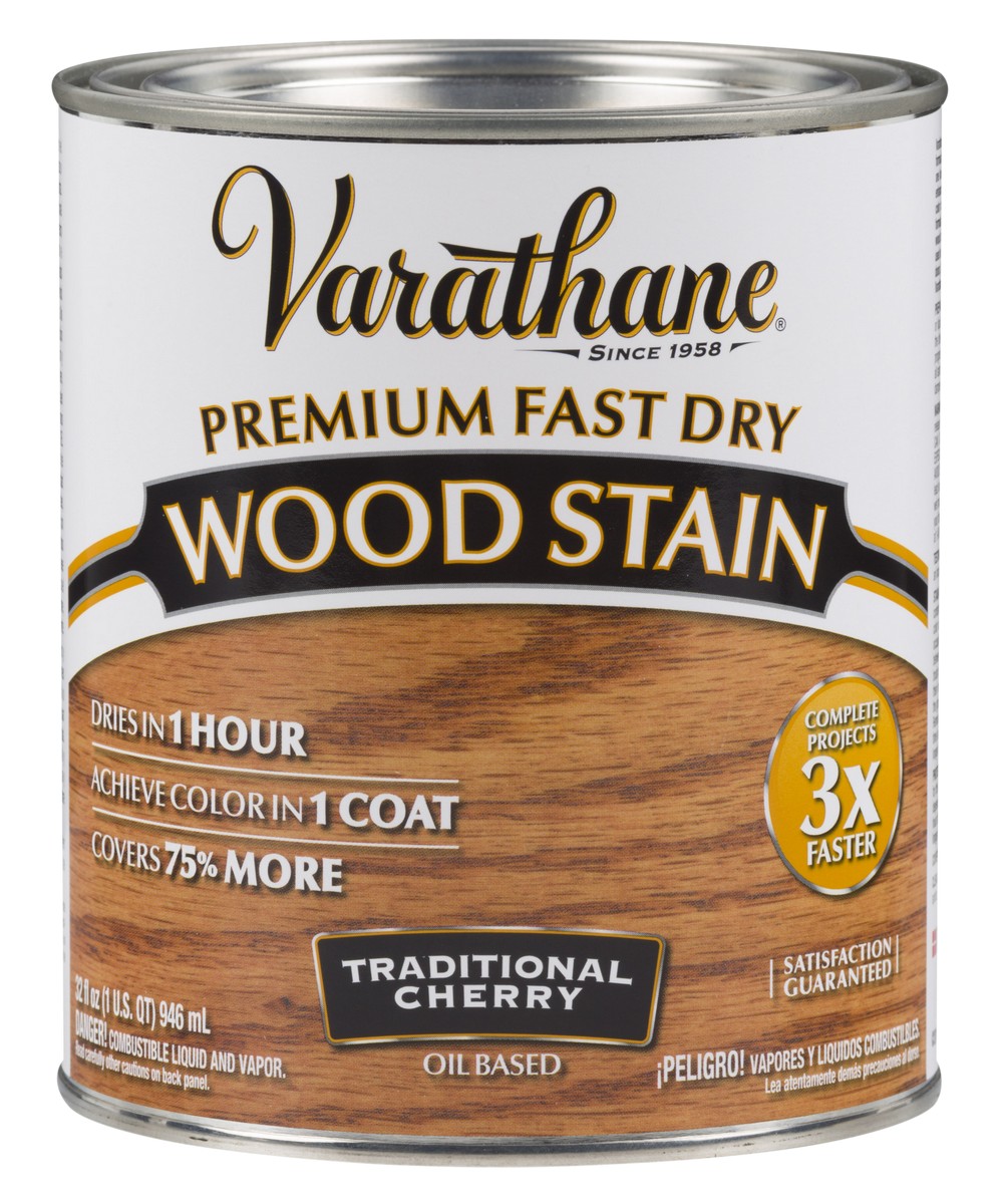 VARATHANE 262008 1Quart Traditional Cherry Fast Dry Premium Wood Stain