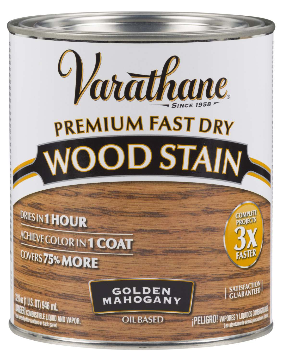 VARATHANE 262014 1Quart Golden Mahogany Fast Dry Premium Wood Stain at