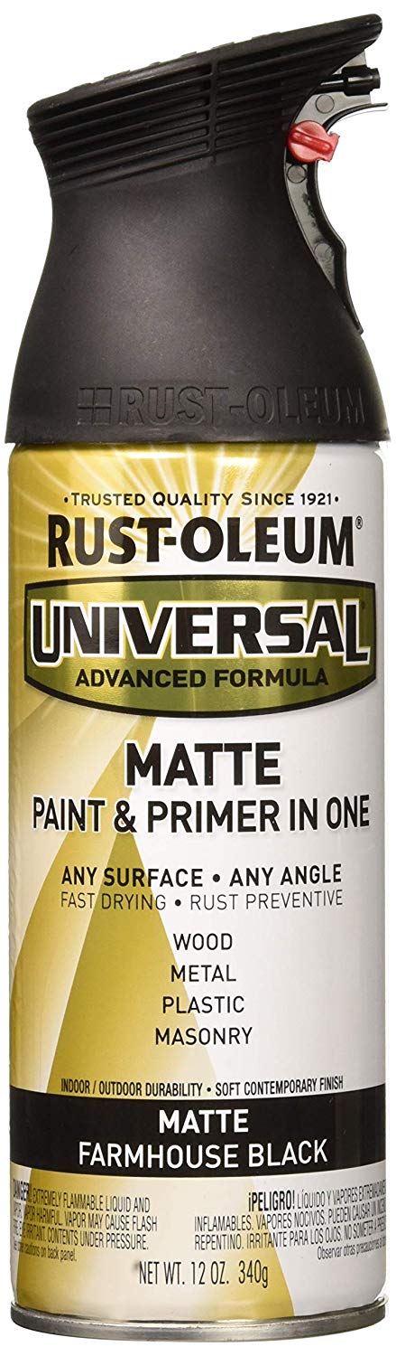 Rust-Oleum 330505 12-Oz Matte Farmhouse Black Universal ...