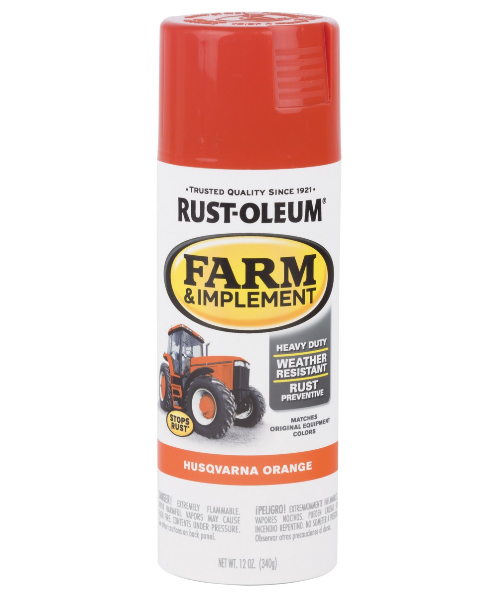 RUSTOLEUM® 303472 12Ounce Gloss Husqvarna Orange Spray Paint at